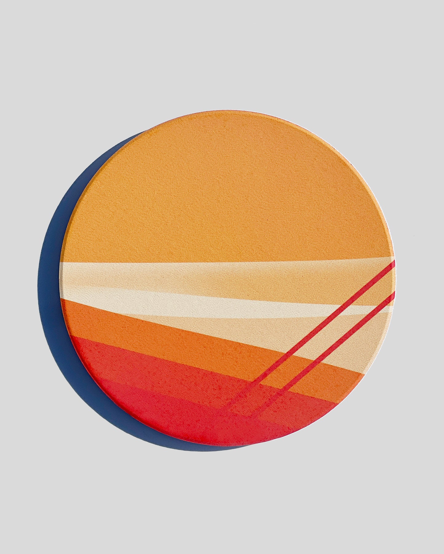 Red-Orange Coasters - Set of 4 (Matte Finish)