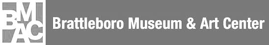 Logo of Brattleboro Museum & Art Center with 'BMAC' on a gray background