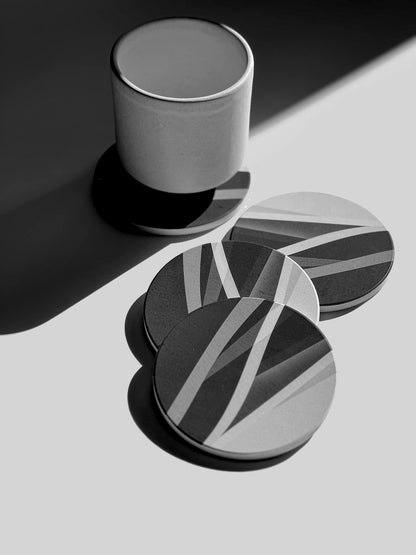 Shades of Grey Coasters - Set of 4