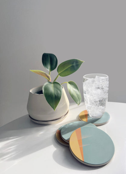 Summer Haze Coasters - Set of 4